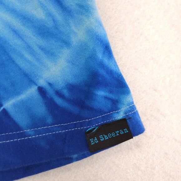 Ed Sheeran Band Casual Crew Neck Graphic Shirt Adult Mens Size Large L Blue - Picture 9 of 10